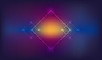 abstract background with grainy noise neon lights and a diamond shape, a purple background with a square design red and blue effect, vector