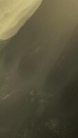 View of the himalayan peak in deep fog video