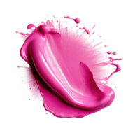 Abstract Brushstroke of Pink Paint. Dynamic Pink Paint Smear. Isolated on Background png