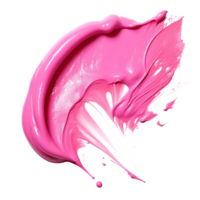 Abstract Brushstroke of Pink Paint. Dynamic Pink Paint Smear. Isolated on Background png