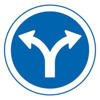 traffic sign, Cautionary turn left or right vector