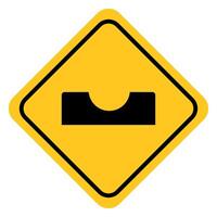 traffic sign, Cautionary dimple road vector