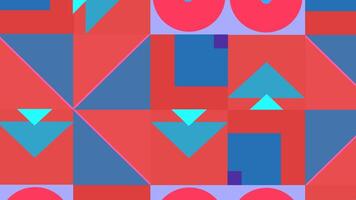 Abstract pattern geometric animation background video