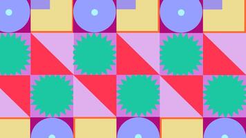 Abstract pattern geometric animation background video