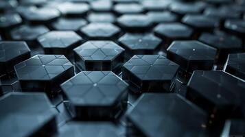 Hexagonal Pattern Complexity in Metallic Tones. Hexagonal Pattern Complexity in Metallic Tones. photo