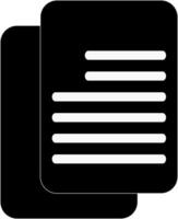 set document icon isolated on white vector