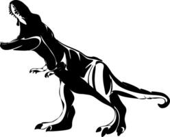 a Silhouette of a Tyrannosaurus vector