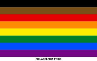 Flag of PHILADELPHIA PRIDE, PHILADELPHIA PRIDE flag vector