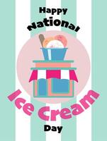 national ice cream day, Holiday concept. vector