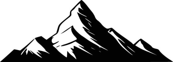 illustration collection of different mountain icons in flat style vector