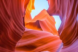 Antelope Canyon A Mesmerizing Natural Wonder with Flowing Red Rock Formations, Renowned Worldwide as a Top Destination for Nature Enthusiasts photo