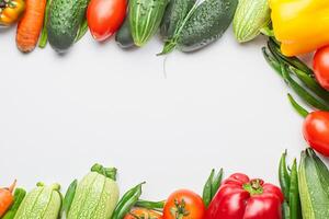 Beautiful Mockup Card with Vegetables Background A Fresh and Vibrant Display of Colorful Produce, Ideal for Promoting Healthy Eating and Farm-Fresh Cuisine photo