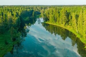 asombroso paisaje experiencia el belleza de un sereno río, encantador aire, y lozano arboles en un pintoresco ajuste ese cautiva el alma y refresca el espíritu foto