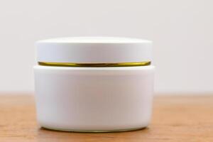 The beautiful photo captures the elegance of good cosmetic packaging for cream containers, highlighting future cosmetic innovations with sleek, modern designs