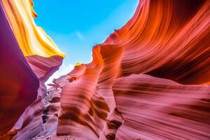 Antelope Canyon is a mesmerizing natural wonder, renowned worldwide for its flowing red rock formations, making it one of the most sought-after destinations for nature enthusiasts across the globe. photo