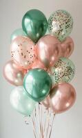 Colorful Balloons Arranged in a Vase photo