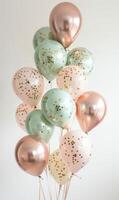Colorful Balloons Arranged in a Vase photo