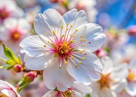 A close-up of a Tung Blossom in full bloom photo