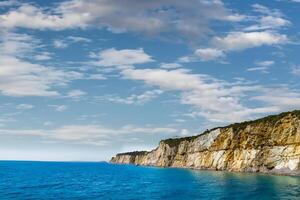 Majestic Seascapes, Witness the Grandeur of Beautiful Cliffs in Nature's Captivating Embrace, A Visual Symphony of Coastal Majesty and Serene Beauty photo