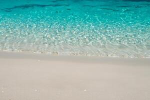 Beautiful Waves and Sands A Mesmerizing Display of Nature's Harmony, Where Crystal Clear Waters Meet Soft Golden Sands, Creating a Serene and Captivating Seascape That Enchants the Soul photo