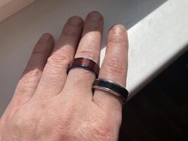 NFC ring sensor for storing and transmitting information photo