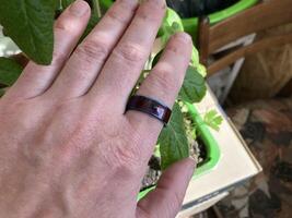 NFC ring sensor for storing and transmitting information photo