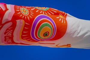 Carp streamer at the park in Tokyo daytime sunny photo