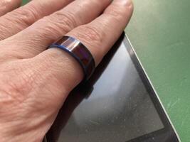 NFC ring sensor for storing and transmitting information photo