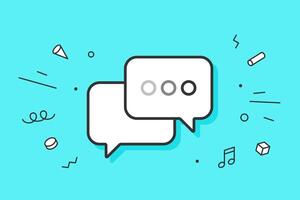 Icon of dialog messages vector