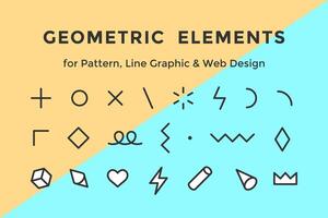 Graphic style elements vector