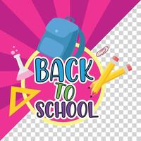 back to school 3d and banner design back to school and text effect Back To School 3d Traditional Cartoon school banner and golden 3d vector