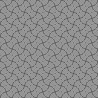 Circular Seamless Abstract Black White Pattern Background vector
