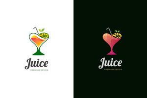 jugo naranja logo icono diseño con amor gráfico símbolo para amor jugo bebida logo modelo vector