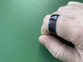 NFC ring sensor for storing and transmitting information photo