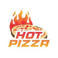 Pizza logo, cafe logo, restaurant logo vector