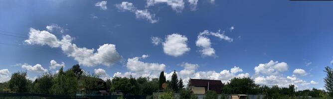 Clouds over countryside as weather changes photo