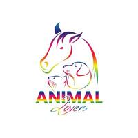 Animal logo design vector