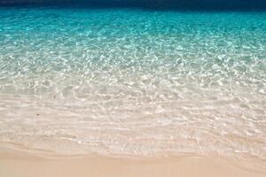 Beautiful Waves and Sands A Mesmerizing Display of Nature's Harmony, Where Crystal Clear Waters Meet Soft Golden Sands, Creating a Serene and Captivating Seascape That Enchants the Soul photo