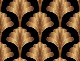 geométrico floral Arte deco sin costura modelo antecedentes diseño. Clásico estilo decorativo textura. vector