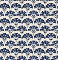 Geometric Art Deco Fan Pattern Design vector