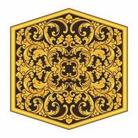 Isolated borders or frames ornament. Ornamental elements for your designs. Black and gold colors. Floral carving decoration for postcards or invitations for social media. vector