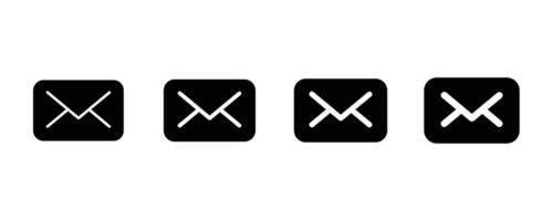 Email message icon. Mail icon button sign. Message icons buttons vector
