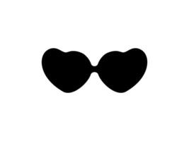 Sun Eye Glasses Silhouette, Front View, Flat Style, can use for Pictogram, Logo Gram, Apps, Art Illustration, Template for Avatar Profile Image, Website, or Graphic Design Element vector