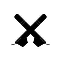 'Canting' Silhouette, Canting is a pen-like tool used to apply liquid hot wax in the batik-making process in Indonesia, more precisely 'batik tulis' or hand-drawn batik. Batik is from Indonesia vector