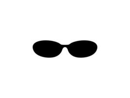 Sun Eye Glasses Silhouette, Front View, Flat Style, can use for Pictogram, Logo Gram, Apps, Art Illustration, Template for Avatar Profile Image, Website, or Graphic Design Element vector