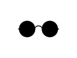 Sun Eye Glasses Silhouette, Front View, Flat Style, can use for Pictogram, Logo Gram, Apps, Art Illustration, Template for Avatar Profile Image, Website, or Graphic Design Element vector