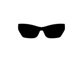 Sun Eye Glasses Silhouette, Front View, Flat Style, can use for Pictogram, Logo Gram, Apps, Art Illustration, Template for Avatar Profile Image, Website, or Graphic Design Element vector