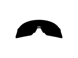 Sun Eye Glasses Silhouette, Front View, Flat Style, can use for Pictogram, Logo Gram, Apps, Art Illustration, Template for Avatar Profile Image, Website, or Graphic Design Element vector