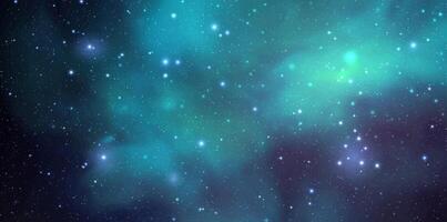 Space background with realistic nebula and shining stars. Magic colorful galaxy with stardust vector
