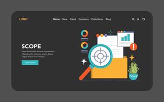 Project scope concept. Flat illustration vector